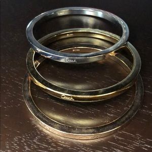 AUTHENTIC COACH TRICOLOR BANGLES